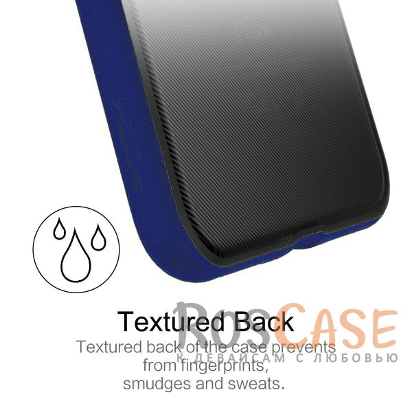 Фотография Синий / Blue Rock Ring Holder Case M2 | Чехол для iPhone 7/8/SE (2020) с удобным кольцом-подставкой на 360