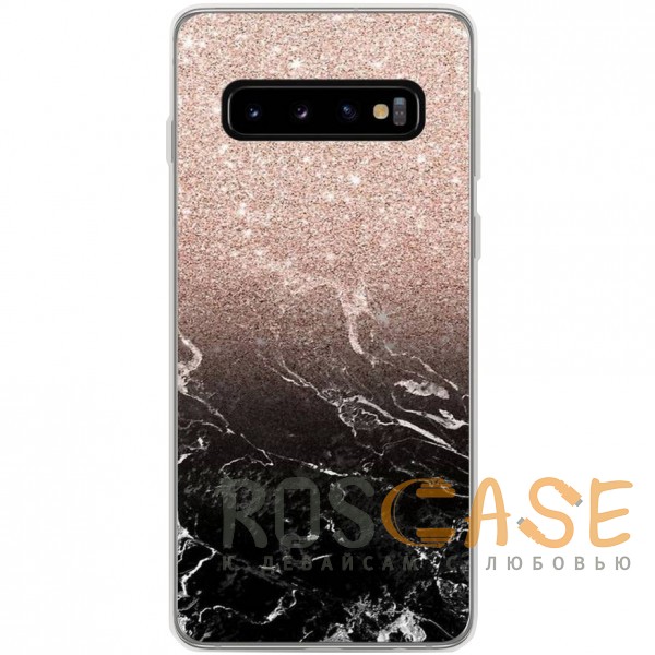 

RosCase | Силиконовый чехол для Samsung Galaxy S10 (Мраморное море)