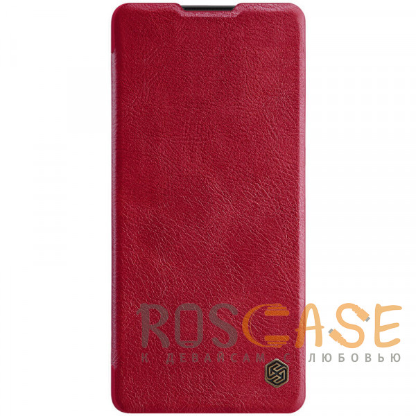 Фото Красный Nillkin Qin | Чехол-книжка из Premium экокожи для Samsung Galaxy S10 Lite / A91