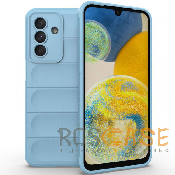 Фото Голубой Flex Silicone | Противоударный чехол для Samsung Galaxy A26 5G с защитой камеры и микрофиброй