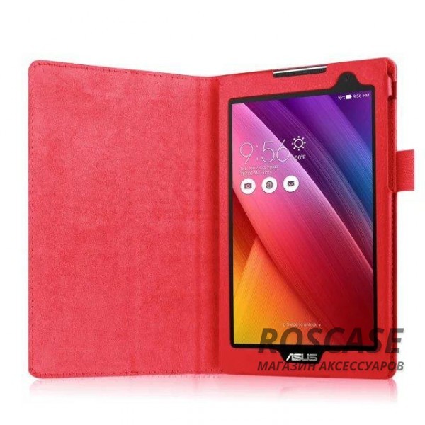 Изображение Красный TTX | Кожаный чехол-книжка для Asus ZenPad 7.0 (Z370C/ Z370CG)