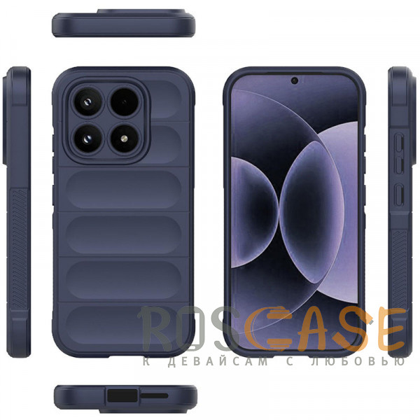 Фото Темно-синий Flex Silicone | Противоударный чехол для Xiaomi Mi 17 с защитой камеры и микрофиброй