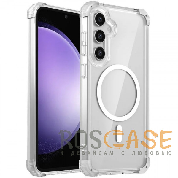 Фото Прозрачный Nature Magnetic | Прозрачный противоударный чехол с поддержкой MagSafe для Samsung Galaxy S24 FE