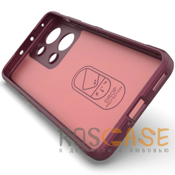 Изображение Бордовый Flex Silicone | Противоударный чехол для OnePlus Nord 3 5G / Ace 2V с защитой камеры и микрофиброй