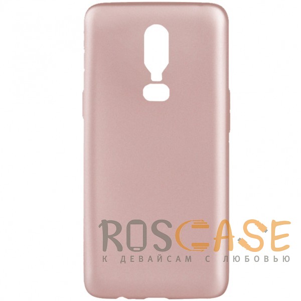Фото Rose Gold J-Case THIN | Гибкий силиконовый чехол для OnePlus 6