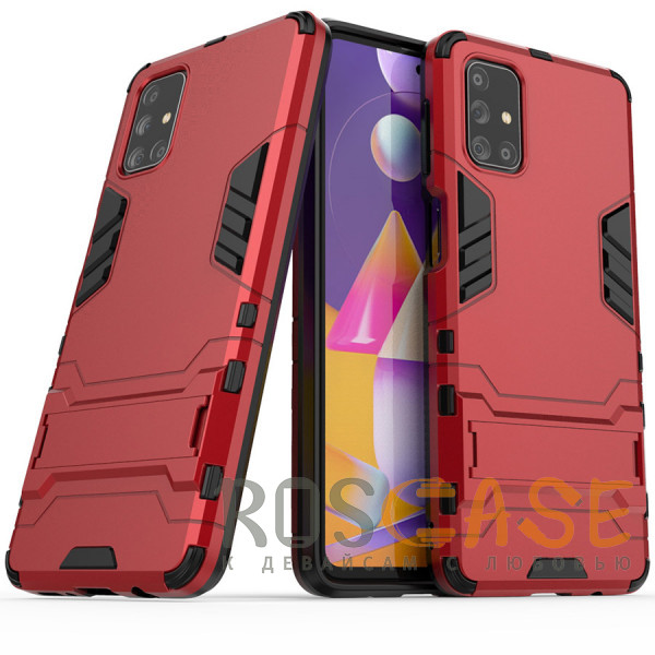 Фотография Красный Transformer | Противоударный чехол-подставка для Samsung Galaxy M31s с мощной защитой корпуса