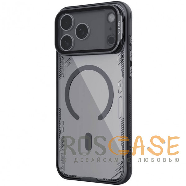 Изображение Черный Nillkin Iceblade Prop Magnetic | Полупрозрачный чехол с поддержкой Magsafe и подставкой для iPhone 17 Pro Max