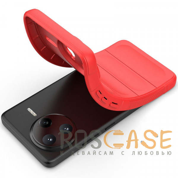 Фотография Красный Flex Silicone | Противоударный чехол для Xiaomi Poco F7 Ultra / Redmi K80 Pro с защитой камеры и микрофиброй