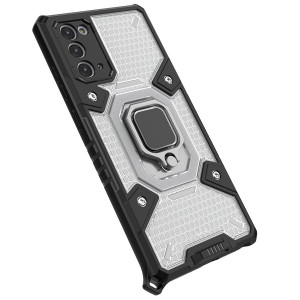 Honeycomb Armor | Противоударный чехол с защитой камеры и кольцом  для Samsung Galaxy Note 20