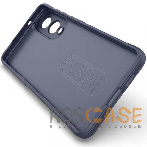 Изображение Темно-синий Flex Silicone | Противоударный чехол для Samsung Galaxy S25 Edge с защитой камеры и микрофиброй
