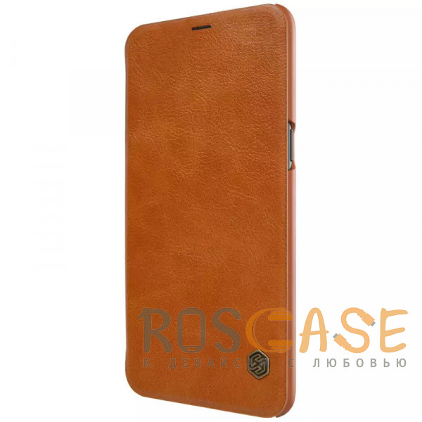 Изображение Коричневый Nillkin Qin | Чехол-книжка из Premium экокожи для OnePlus 5T