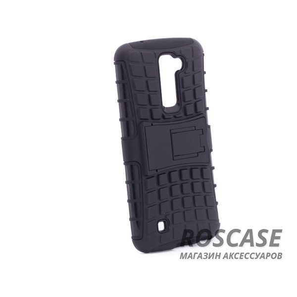Изображение Черный Shield | Противоударный чехол для LG K10 K410/K430DS с подставкой