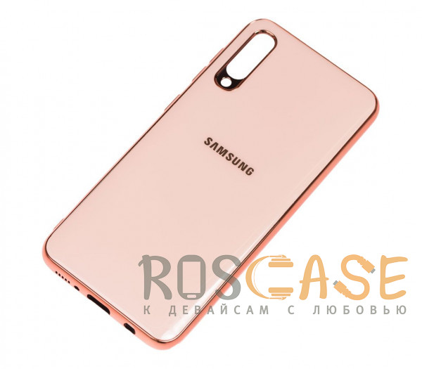 Фотография Розовый / Rose Gold TPU чехол GLOSSY LOGO для Samsung Galaxy A50 (A505F) / A50s / A30s