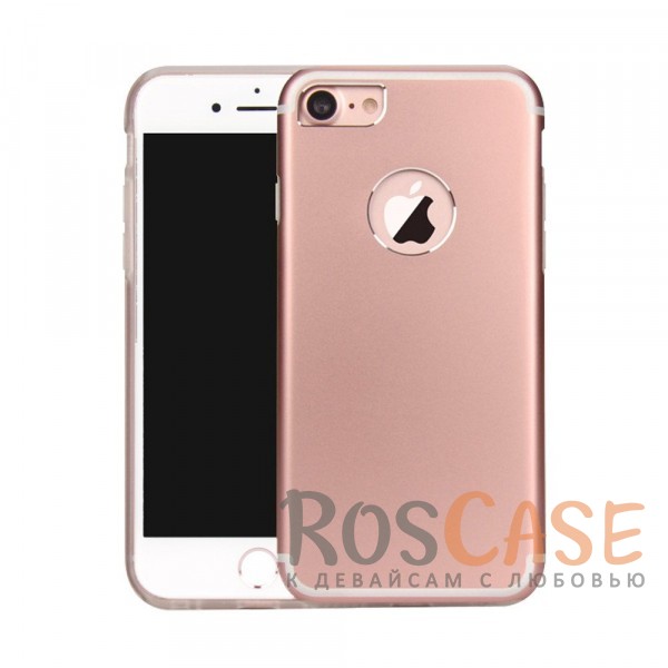 Изображение Rose Gold Гибридный защитный чехол из алюминия аналогичного материалу корпуса c силиконовым внутренним слоем для Apple iPhone 7 / 8 (4.7")