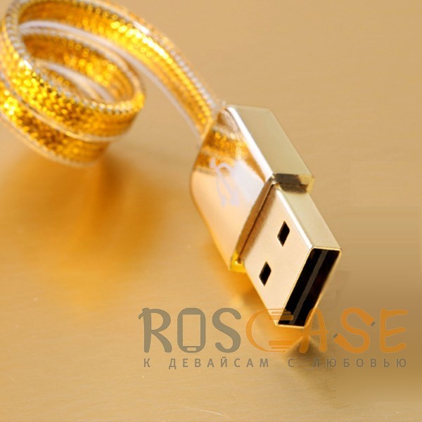 изображение дата кабель Remax Gold USB to MicroUSB (1m)