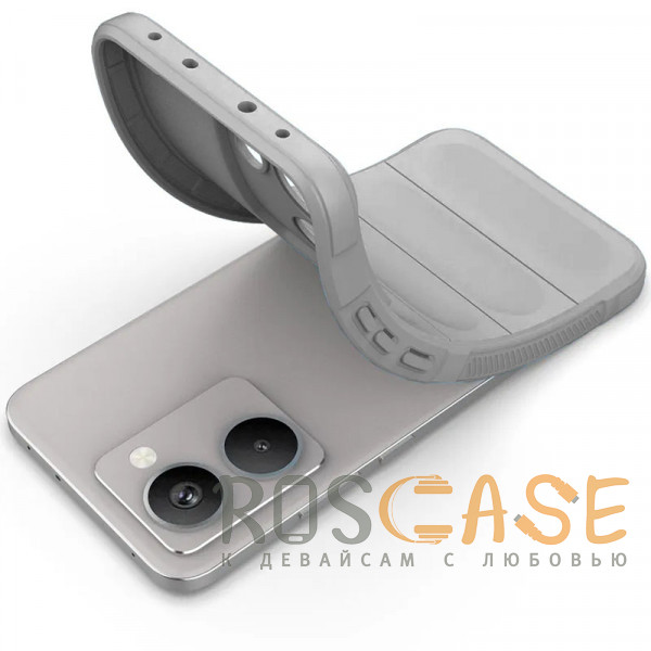 Фотография Серый Flex Silicone | Противоударный чехол для Realme P3 Ultra 5G с защитой камеры и микрофиброй