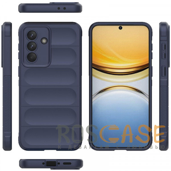 Фото Темно-синий Flex Silicone | Противоударный чехол для Samsung Galaxy A37 с защитой камеры и микрофиброй