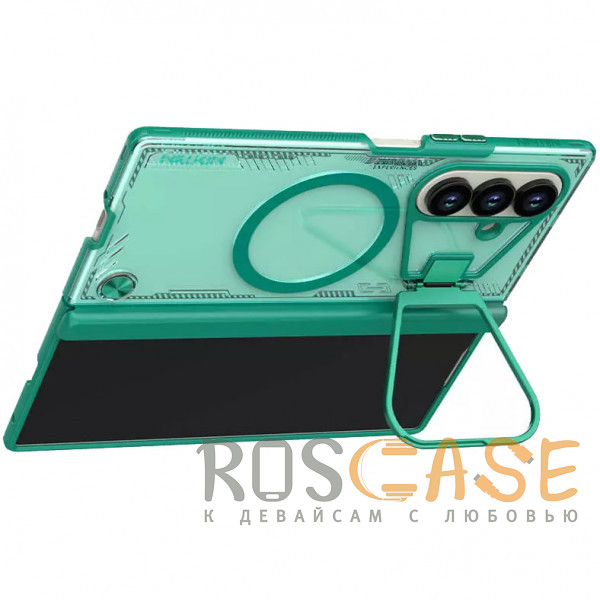 Фото Зеленый Nillkin Iceblade Prop Magnetic | Полупрозрачный чехол с поддержкой Magsafe и подставкой для Samsung Galaxy Z Fold 7