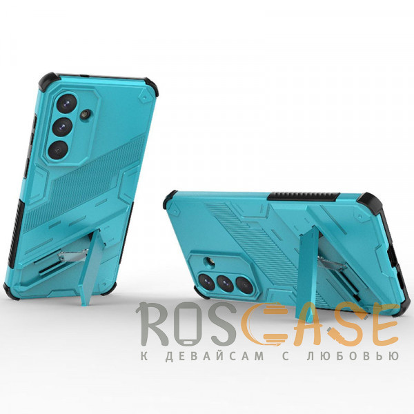 Фотография Голубой Megatron | Противоударный чехол-подставка для Samsung Galaxy S26 Plus с защитой камеры