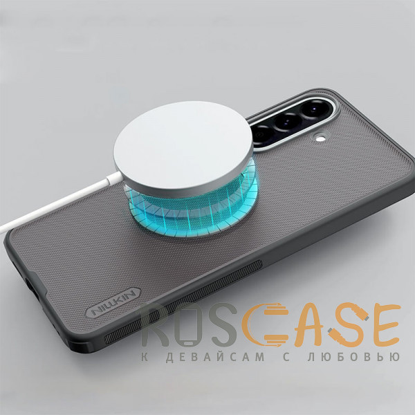 Фотография Серый Nillkin Super Frosted Shield Magnetic | Пластиковый чехол с поддержкой Magsafe для Samsung Galaxy A57 5G