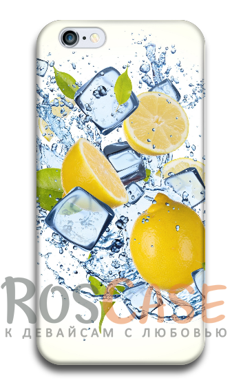 Фото Лимонный фреш Пластиковый чехол RosCase "ЛЕТО!" для iPhone 5/5S/SE