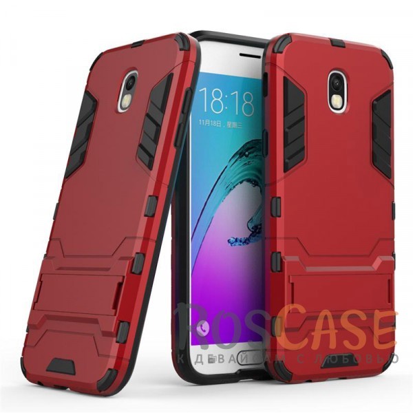 Фотография Красный / Dante Red Transformer | Противоударный чехол для Samsung J730 Galaxy J7 (2017) с мощной защитой корпуса