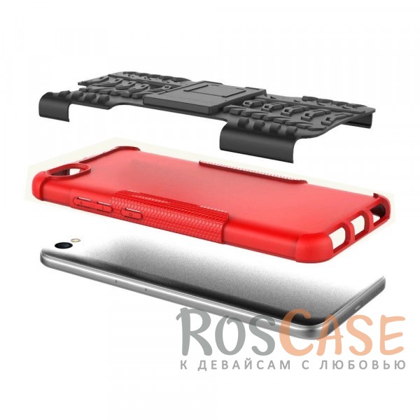 Изображение Красный Shield | Противоударный чехол для Xiaomi Redmi Note 5A Prime / Redmi Y1 Lite с подставкой