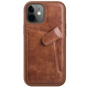 Nillkin Aoge Leather | Чехол с визитницей из Premium экокожи  для iPhone 12 Mini