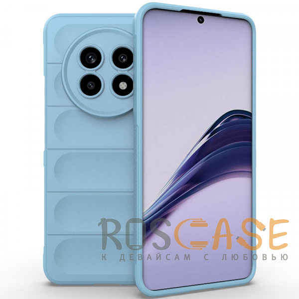 Фото Голубой Flex Silicone | Противоударный чехол для Realme 13 Pro / 13 Pro Plus с защитой камеры и микрофиброй