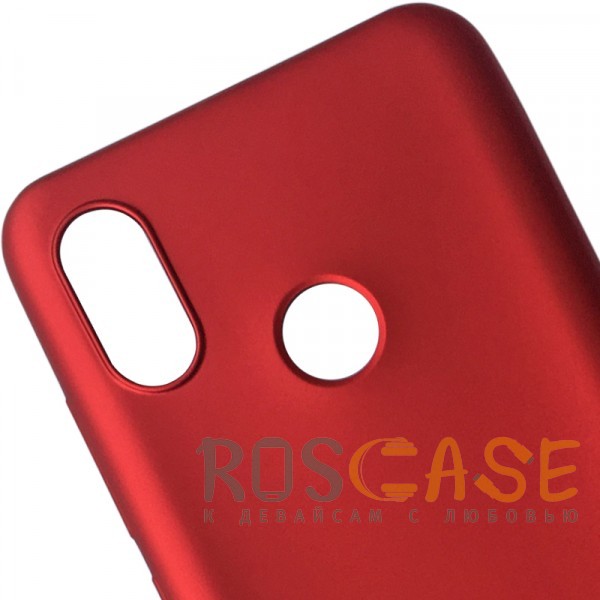 Фотография Красный J-Case THIN | Гибкий силиконовый чехол для Xiaomi Mi 8