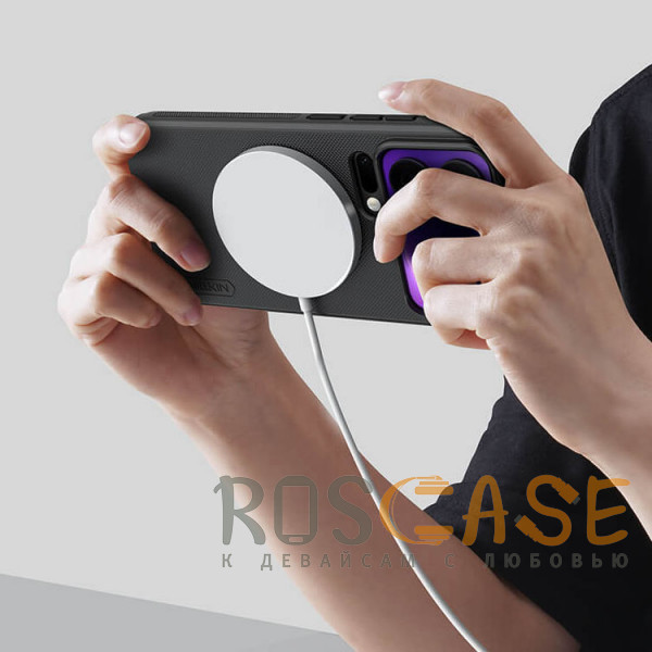 Изображение Черный Nillkin Super Frosted Shield Magnetic | Пластиковый чехол с поддержкой Magsafe для Xiaomi Mi 17 Pro