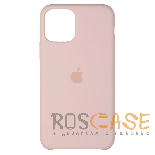 Фото Розовый песок Силиконовый чехол Silicone Case с микрофиброй для iPhone 11