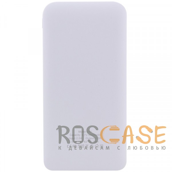 Фотография Белый SunPin G60 | Компактное портативное зарядное устройство Power Bank (6000mAh  2 USB 2.1A)