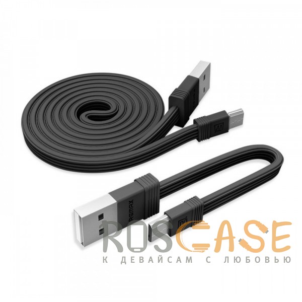Фотография Черный Remax RC-062i | Дата кабель USB to MicroUSB (2 кабеля 100см + 16см)