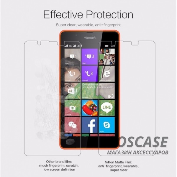 Фотография Матовая Nillkin Matte | Матовая защитная пленка для Microsoft Lumia 540