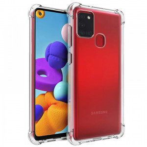 Противоударный силиконовый чехол для Samsung Galaxy A21s с усиленными углами