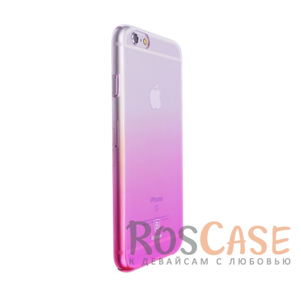 Фото Розовый Baseus Glaze Ultrathin | Ультратонкий чехол для Baseus Glaze Ultrathin | Ультратонкий чехол для ___ с градиентной расцветкой с градиентной расцветкой