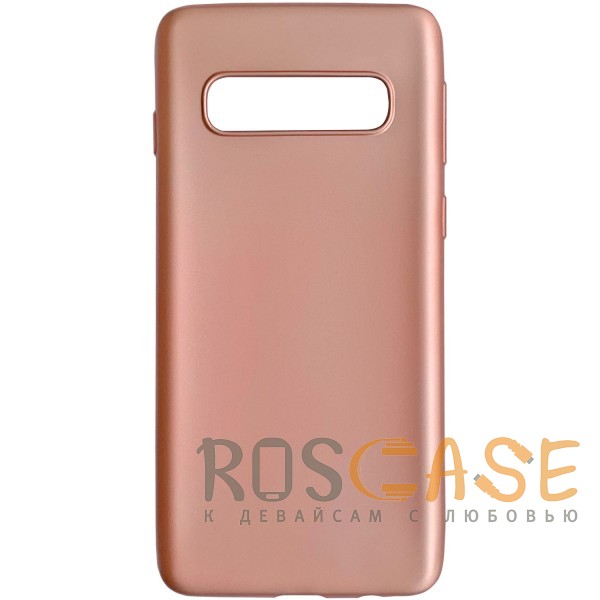 Фото Розовый / Rose Gold J-Case THIN | Тонкий силиконовый чехол 0.5 мм для Samsung Galaxy S10