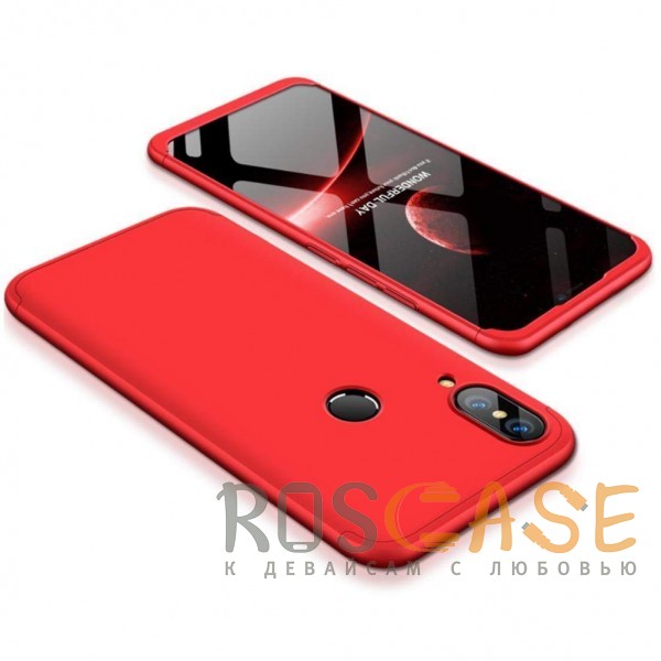 Фото Красный GKK LikGus 360° | Двухсторонний чехол для Huawei P Smart+ (nova 3i) с защитными вставками