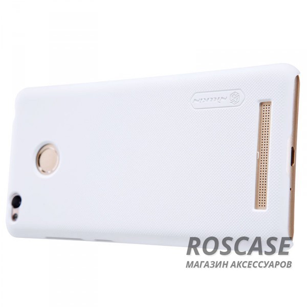 Изображение Белый Nillkin Super Frosted Shield | Матовый чехол для Xiaomi Redmi 3 Pro / Redmi 3s (+ пленка)