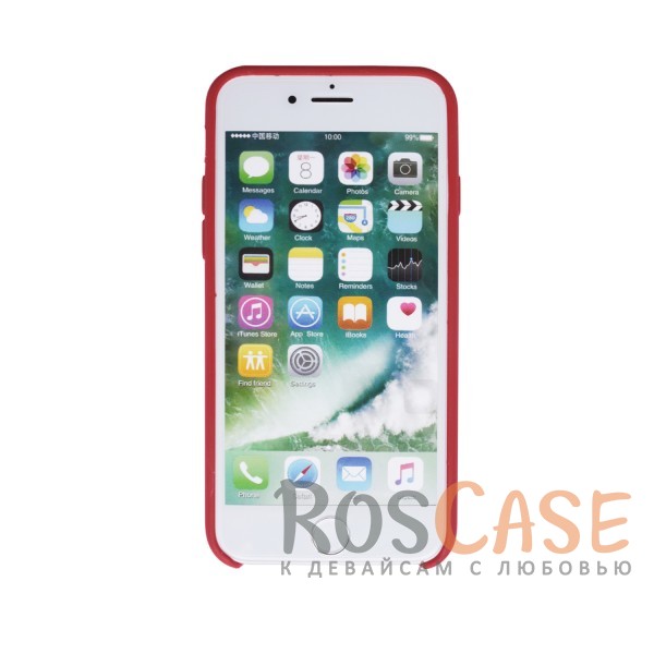 Фотография Красный / Red Wine Оригинальный силиконовый чехол для Apple iPhone 7 (4.7") (реплика)