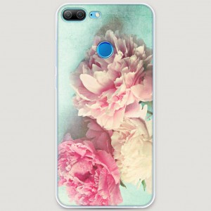 RosCase | Силиконовый чехол Пионы new на Huawei Honor 9 Lite