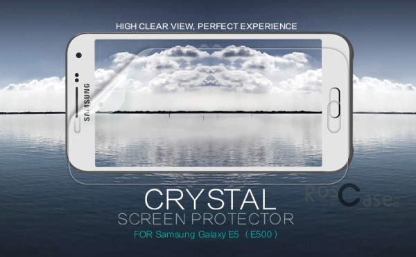 Фото Анти-отпечатки Nillkin Crystal | Прозрачная защитная пленка для Samsung E500H/DS Galaxy E5 
