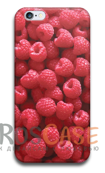 Фото Малина Пластиковый чехол RosCase "Фрукты" для iPhone 6/6s plus (5.5")