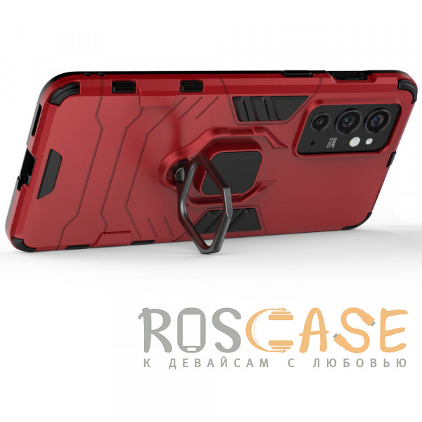 Изображение Красный Transformer Ring | Противоударный чехол под магнитный держатель для OnePlus 9RT