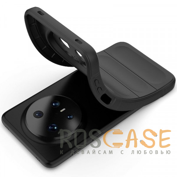 Фотография Черный Flex Silicone | Противоударный чехол для Huawei Mate 70 Pro / 70 Pro Plus с защитой камеры и микрофиброй