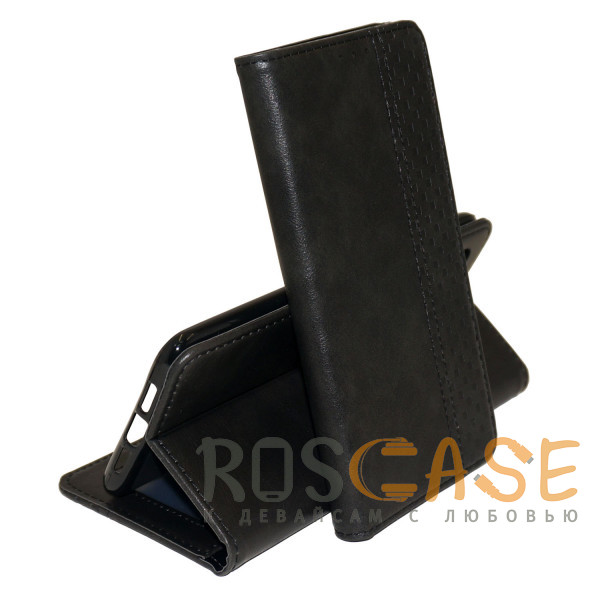 Фото Черный Business Wallet | Кожаный чехол книжка с визитницей для Samsung Galaxy Note 20