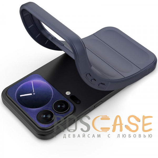 Фотография Темно-синий Flex Silicone | Противоударный чехол для Xiaomi Mi 17 Pro Max с защитой камеры и микрофиброй