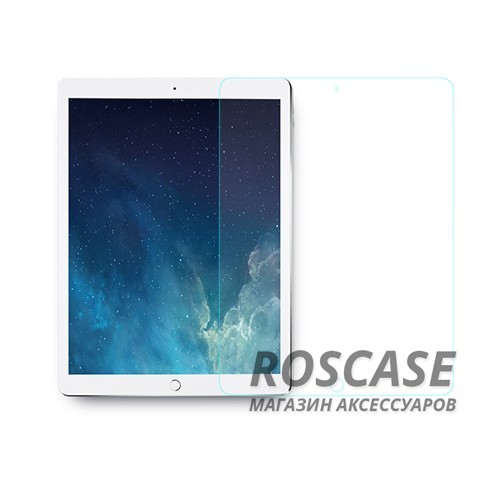Фото Закаленное защитное стекло ROCK на экран с закругленными гранями и олеофобным покрытием "анти-отпечатки" для Apple iPad Pro 9,7" / Apple iPad (2017)