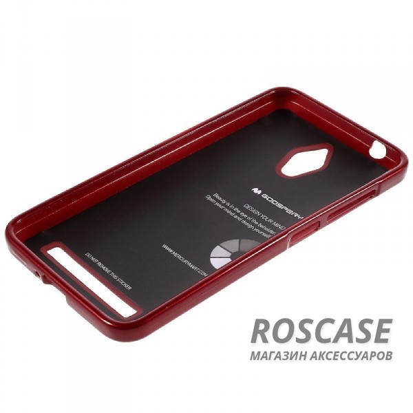 Фото Красный Mercury Jelly Pearl Color | Яркий силиконовый чехол для для Asus ZenFone Go (ZC500TG)